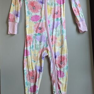 Little Sleepies Watercolor Meadow Zippy